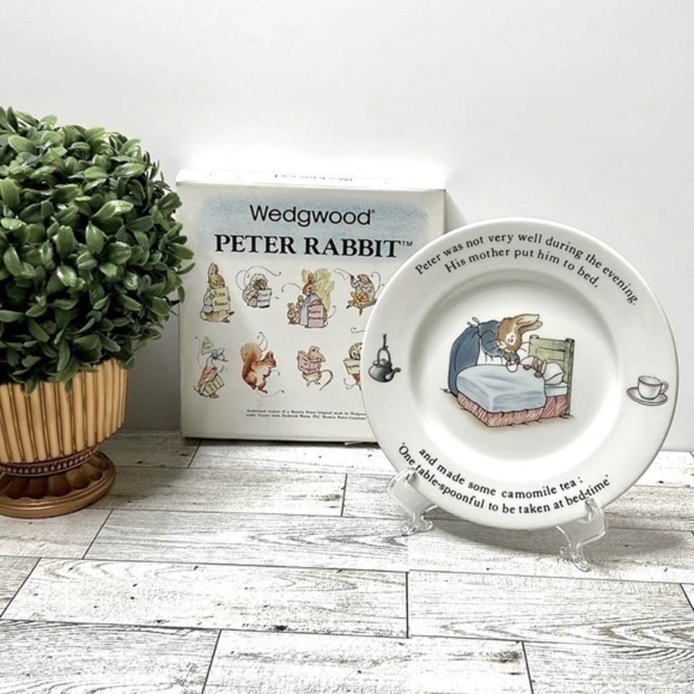 Wedgwood Beatrix Potter Peter Rabbit 7” Plate Number 48 in Original Box